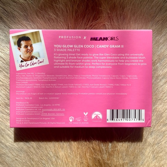Profusion Cosmetics x Mean Girls You Glow Glen Coco Candy Gram II 3 ShadePalette - Picture 3 of 3